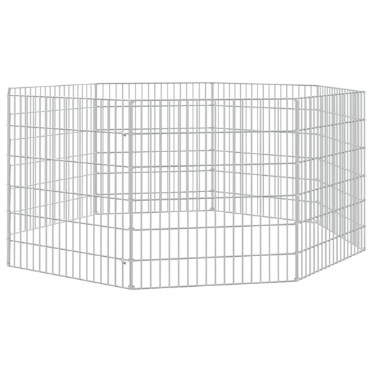 Free Range Animal Enclosure – 8 Panels (21.3" x 23.6") Galvanized Iron -1