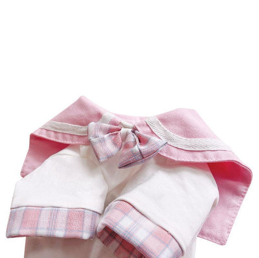 Cute Summer Cat Dress With Pleated Skirt And Rabbit Ears-1